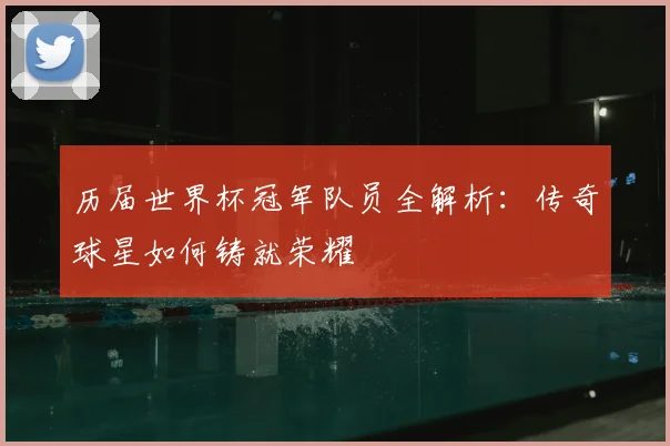 历届世界杯冠军队员全解析:传奇球星如何铸就荣耀