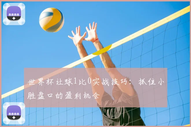 世界杯让球1比0实战技巧:抓住小胜盘口的盈利机会